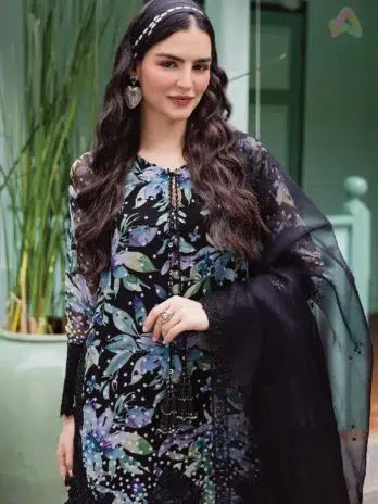 Close View: Ballerina by Nureh NU2-187 close view of intricate embroidery and fine chiffon texture from Nureh Fabric Collection