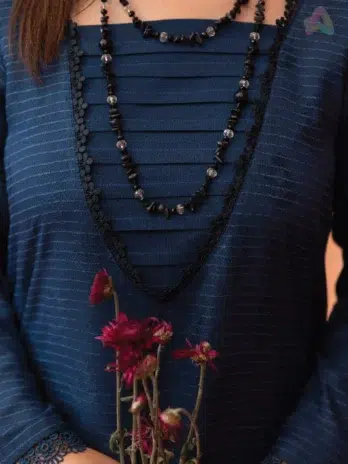 Rang E Mehfil By Mahay Vol 2 D-03 close-up highlighting embroidery and rich Fancy Velvet Jacquard Shawl details.