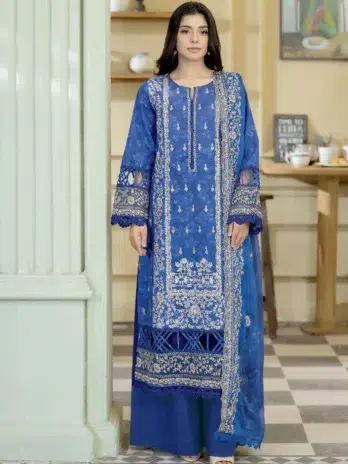 Home 2 Front Image: Lala Zar by Johra JS-504 embroidered and printed lawn front design
