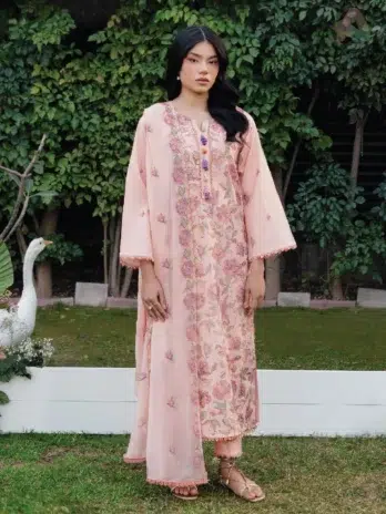 Home 2 Front Image: Whiscal by Celts D-04 embroidered lawn front with elegant neckline