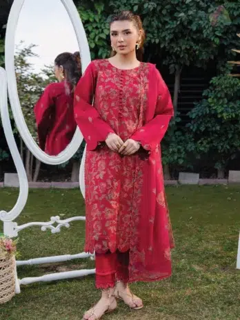 Front Image: Whiscal by Celts D-05 embroidered lawn front with stylish neckline