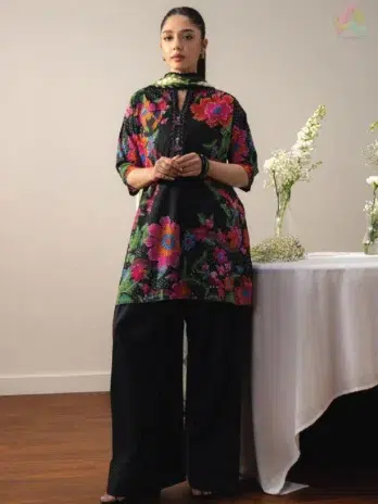 Front Image: Coco by Zara Shahjahan HARU-2A digital printed lawn shirt front