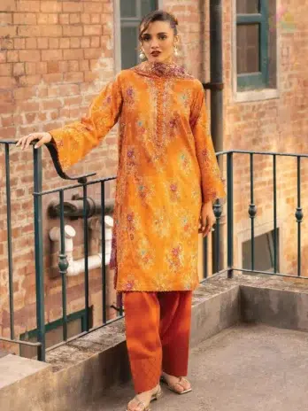 Front Image: Rang Pasand by Gulljee A-05 embroidered lawn front design